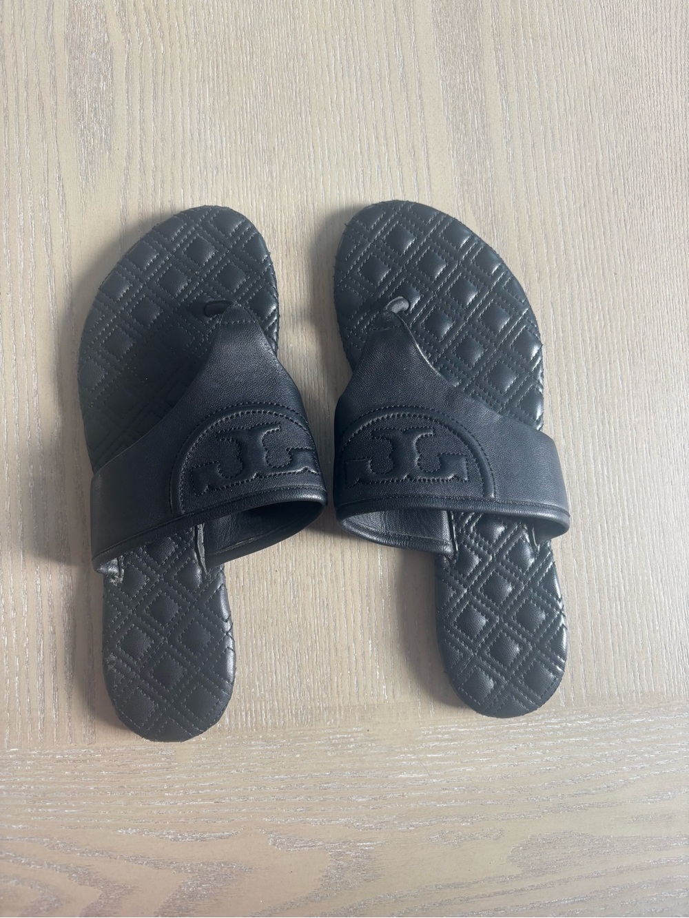 Tory Burch Black Fleming Sandals